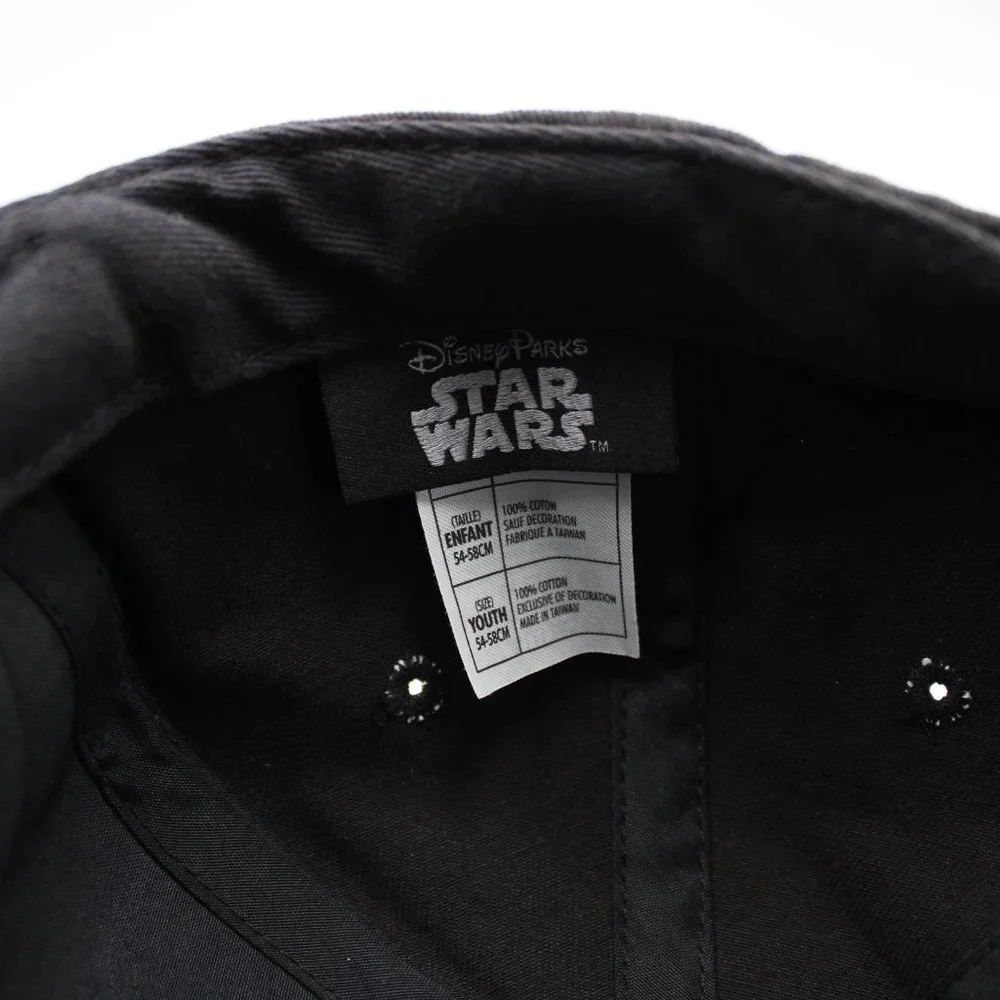 Disneyland Disney Parks Star Wars Darth Vader Big Face Embroidered Hat Cap Youth